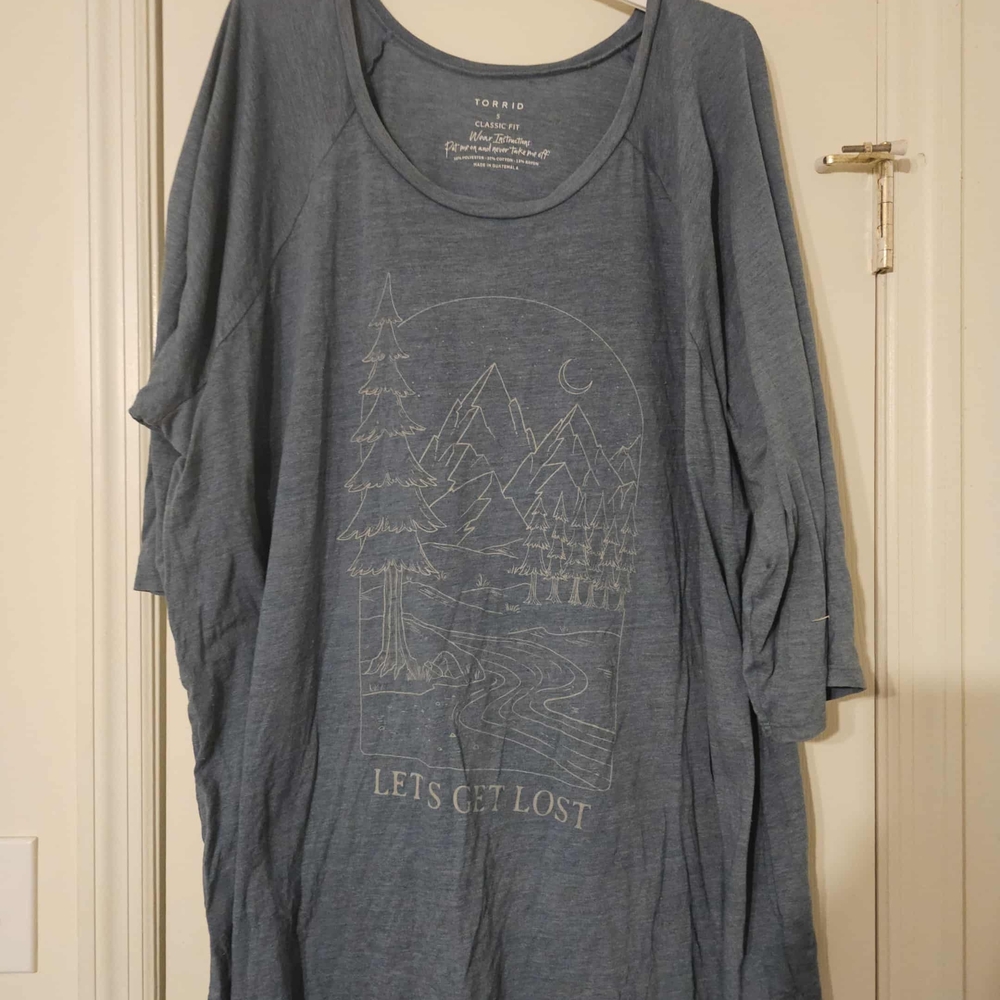 Torrid Classic Fit Blue Tee